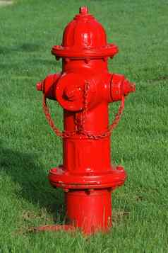 红色的火消火栓
