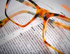 字典页面词复活节棕色（的）眼镜