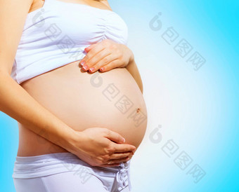 怀孕了女人肚子怀孕概念