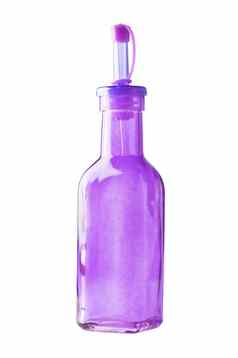 空紫色的玻璃瓶