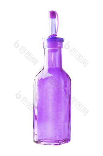 空紫色的玻璃瓶