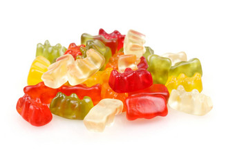 橡皮糖熊色彩斑斓的果冻熊糖果集