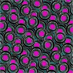 紫色的黑色的圆模式