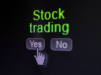 金融概念股票<strong>交易数字</strong>电脑屏幕