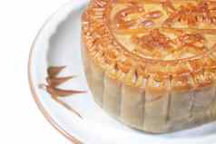 月亮蛋糕传统的食物中国人中期秋天节日