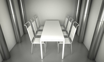 生活清洁用餐者房间椅子白色表格清洁<strong>间距</strong>
