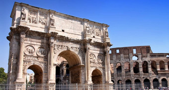 阿科康斯坦丁罗马圆形大剧场罗马意大利