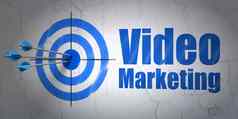 业务概念目标视频市场营销墙背景
