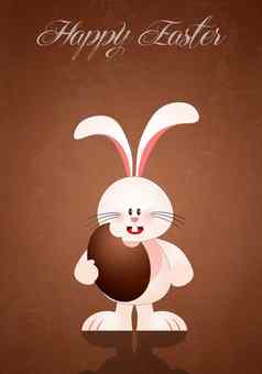 兔子巧克力复活节蛋
