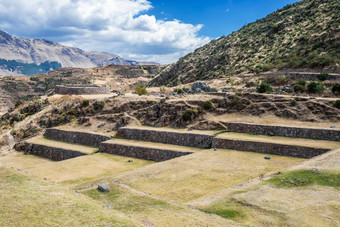 tipon废墟秘鲁安第斯山脉库斯科秘鲁