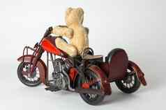 泰迪骑摩托车的人