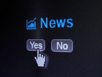 新闻概念增长图图标新闻数字电脑屏幕