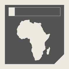 非洲地图按钮