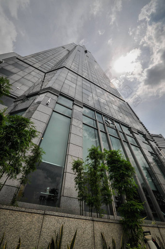 新加坡摩天大楼城市天际线finacial区