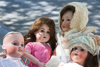 古董娃娃户外巴黎跳蚤市场