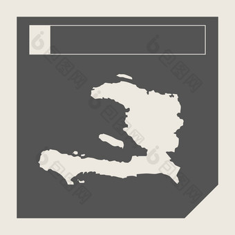 海地地图按钮