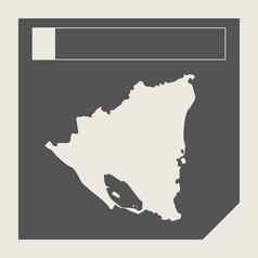 尼加拉瓜地图按钮