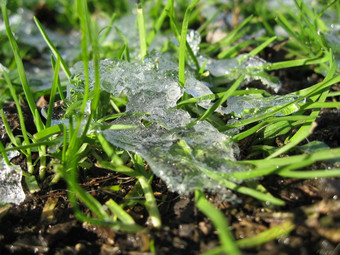 冰形状罕见的降雪比萨意大利