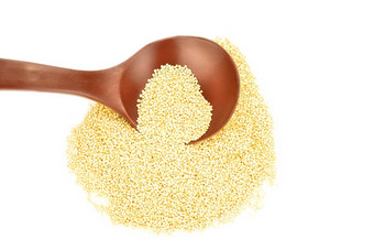 藜麦粮食白色背景