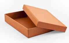 一半开放纸盒子棕色（的）颜色
