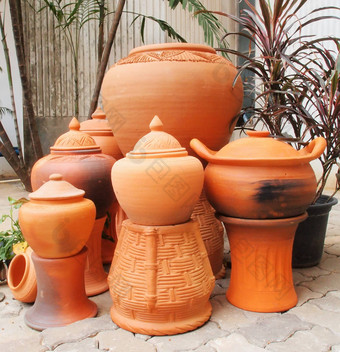 传统的陶器园艺
