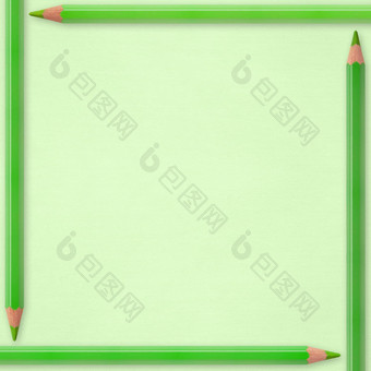 绿色铅笔纸背景