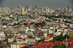 曼谷城市潮praya河泰国
