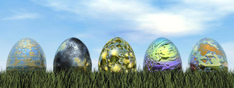 复活节鸡蛋渲染