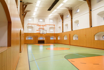 空室内公共健身房篮球法院