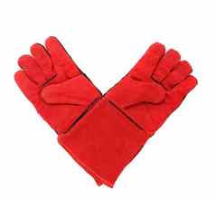 红色的温暖的手套