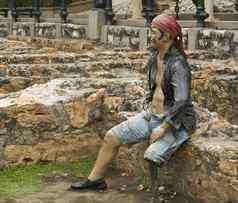 雕像海盗2015这些豌豆公园瓜亚基尔厄瓜多尔