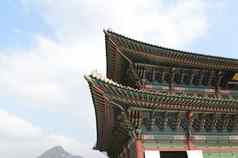 朝鲜文传统的体系结构天空屋顶