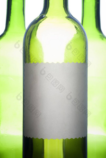 绿色酒瓶标签
