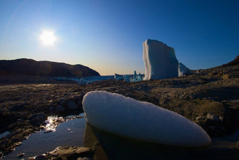 冰干湖冰川背景