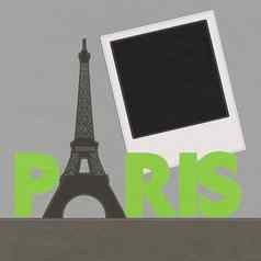 埃菲尔铁塔塔巴黎法国针风格织物背景