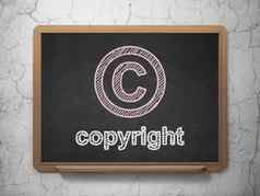 法律概念版权版权黑板背景