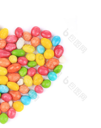 色彩斑斓的球糖果
