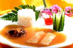 中国人食物鱼角大米