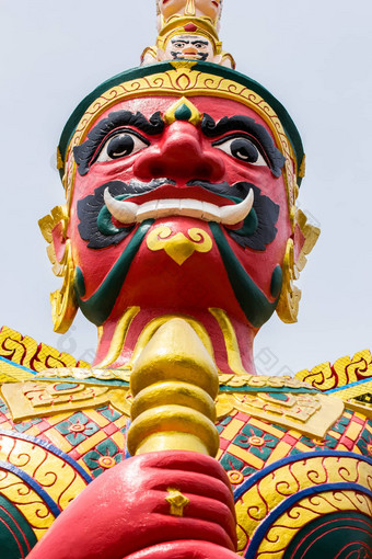 脸红色的恶魔《卫报》泰国寺庙马来西亚