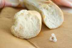 白色面包面包餐巾