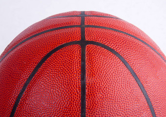 篮球关闭部分视图孤立的白色铺模式