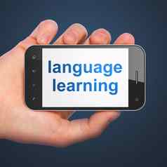 教育概念语言学习智能手机