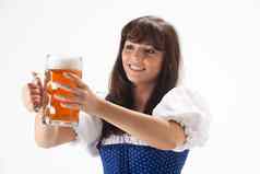 巴伐利亚女孩服装啤酒