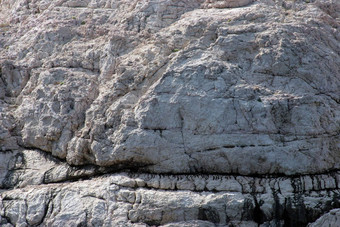 特写镜头图像cliff-location分页岛克罗地亚