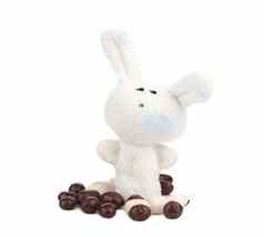 复活节兔子巧克力糖果