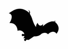 蝙蝠轮廓飞行剪纸艺术