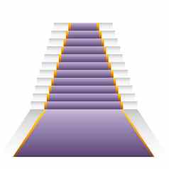 紫罗兰色的优雅的楼梯