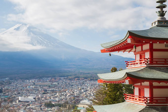 首玲宝塔山富士