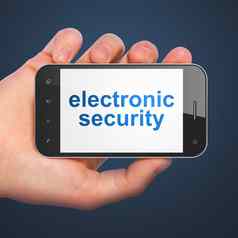 隐私概念电子安全智能手机