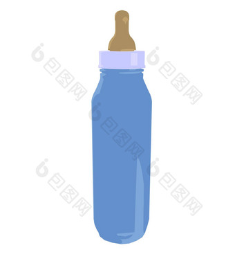 婴儿瓶艺术插图